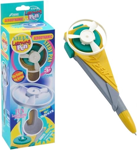 Kugelschreiber mit abschießbarer Flugscheibe