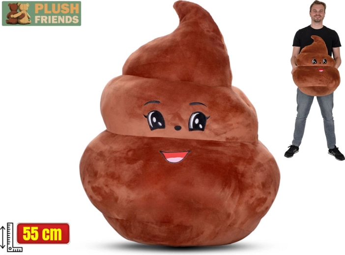 Plüschkissen Plush Friends Kackhaufen 55 cm