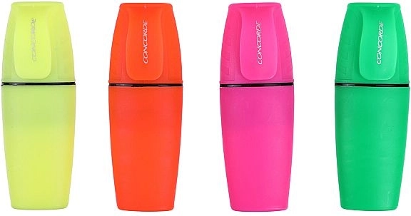 Set aus Mini-Textmarkern Concorde Neon, 4 Stk.