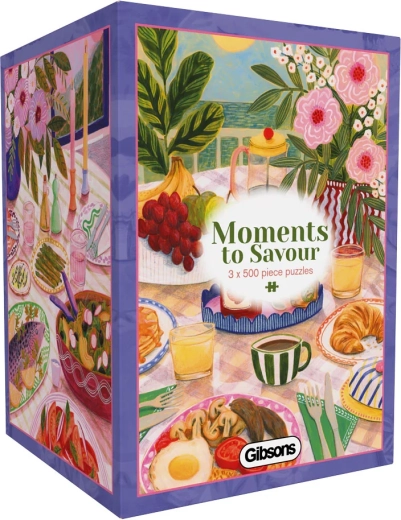 GIBSONS Puzzle Genussmomente 3×500 Teile