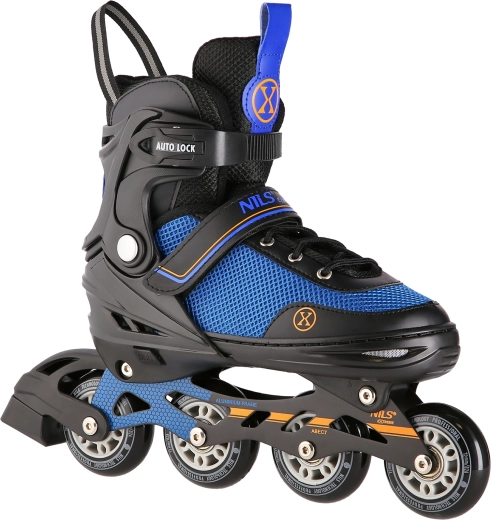 2-in-1 Inline- und Schlittschuhe NILS Extreme NH18188A, schwarz-orange – S (29–33)