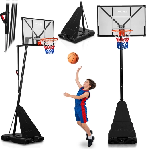 Verstellbarer Basketballkorb Neo-Sport 160–305 cm