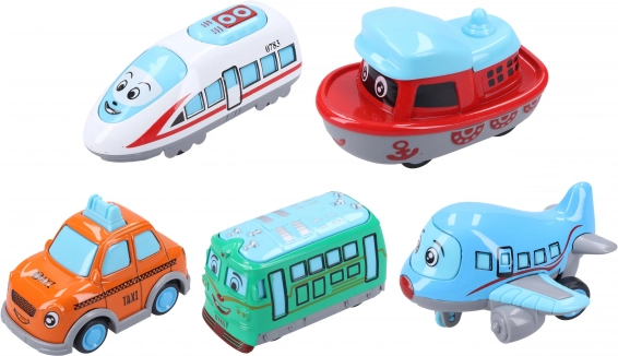 Metallisches Fahrzeug 6 cm mit Rückziehantrieb