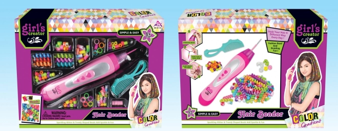 Perlenfädler für Haarschmuck