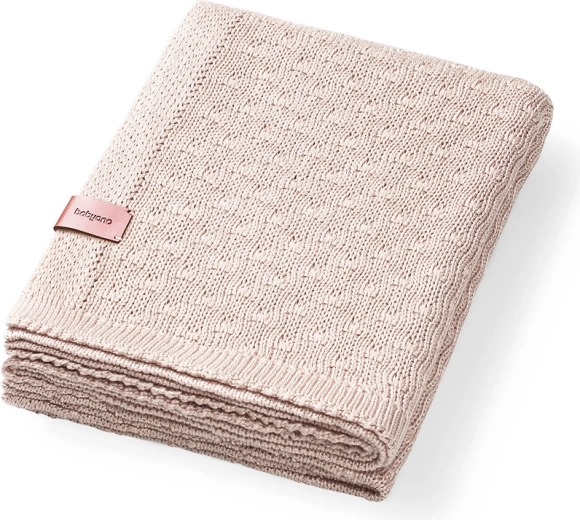BabyOno gestrickte Bambusdecke Light Beige