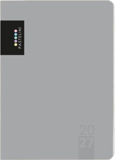 Tagesplaner Pastelini A5 täglich 2027 grau