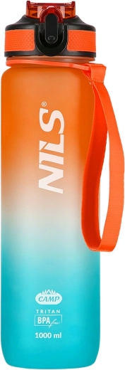 Tritan-Trinkflasche 1000 ml orange-blau NILS Camp