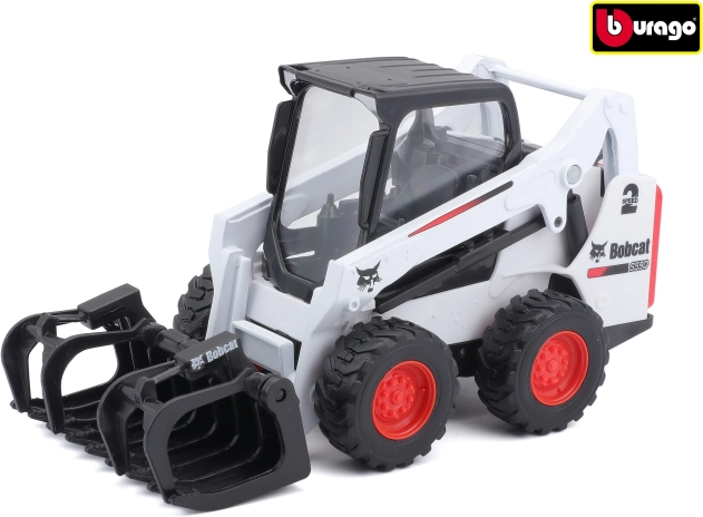 Bburago 10 cm Bobcat S590 Kompaktlader mit Greifer