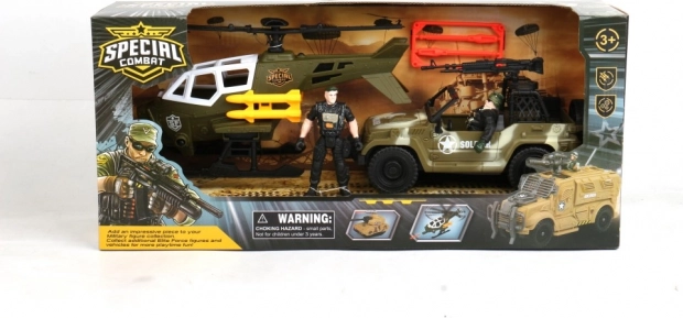 Spezielle Kampfset - Hubschrauber und Geländewagen