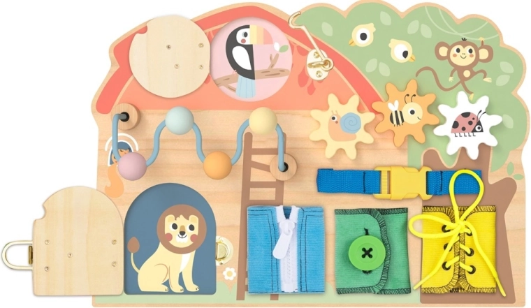 2Kids Toys Aktivitätsbrett Häuschen mit Tierchen