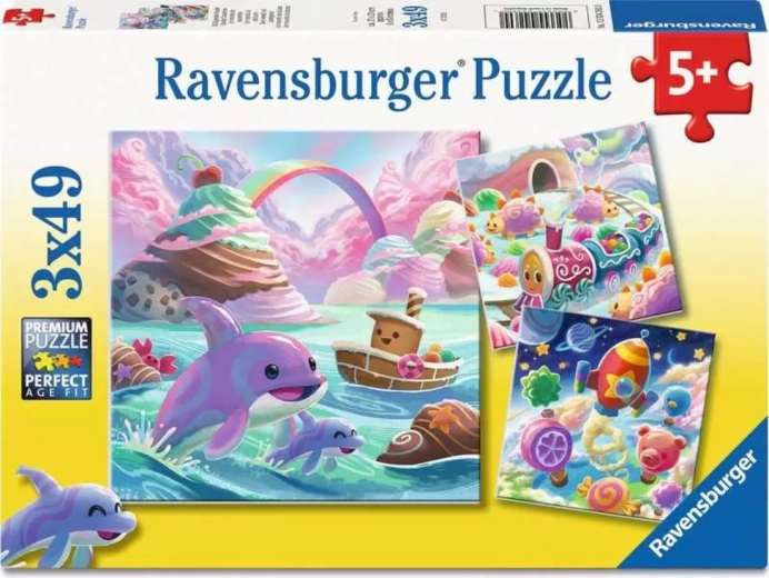 Ravensburger Puzzle Süßes Königreich 3x49 Teile