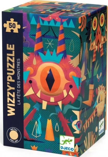 Metallisches Puzzle Monster Party 50 Teile