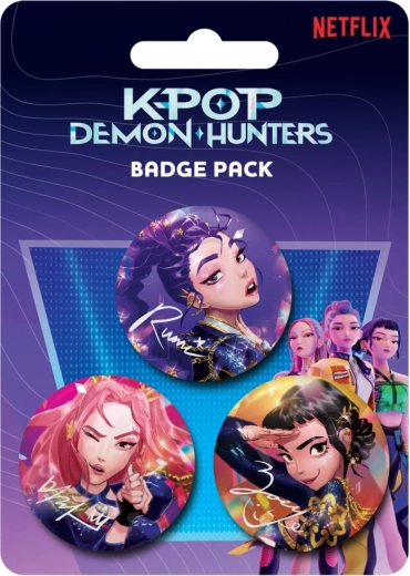 K-pop Demon Hunters Ansteckbutton-Set – 3 Stück