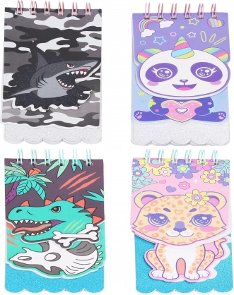 Spiralnotizblock 9 × 9,5 cm, 40 unliniierte Seiten