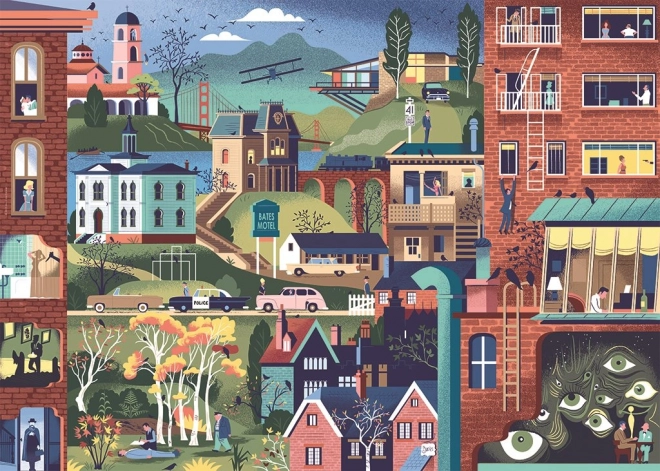 Puzzle Movie Masters: Filme von Alfred Hitchcock 1000 Teile