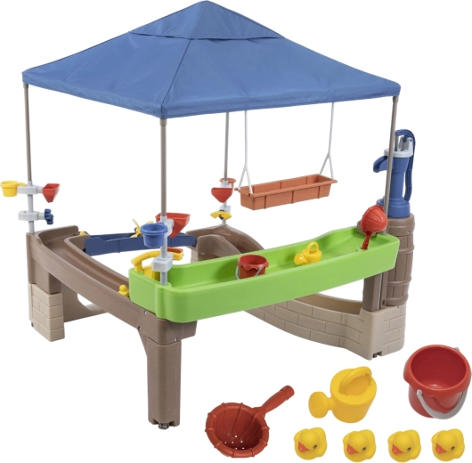 Wasser-Spielzentrum mit Pumpe und Baldachin Pump & Splash Shady Oasis