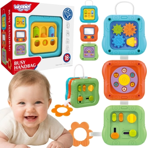 Sensorischer Aktivitätswürfel 6-in-1 Woopie Baby
