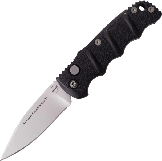 Böker Plus AKS-74 mini automatisches taktisches Messer 6,4 cm, schwarzes Aluminium