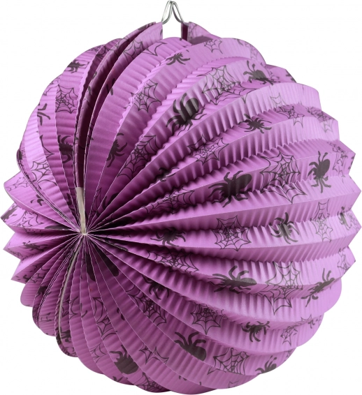 Halloween-Lampion mit Spinnenmotiv 25 cm