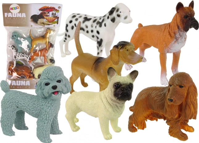 Set mit 6 Hundefiguren – realistische Rassenfiguren