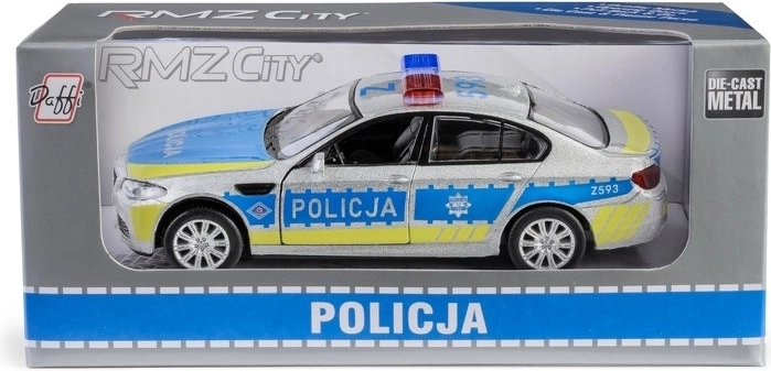 BMW M5 Polizeimodell 1:32 mit Pull-Back-Funktion
