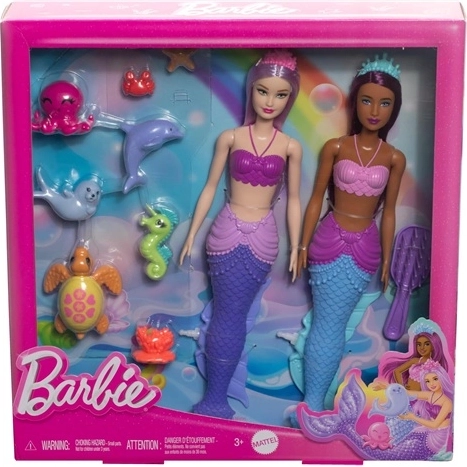 Barbie Dreamtopia Spielset mit 2 Puppen und Tieren