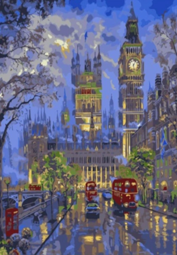 Norimpex Diamantmalerei London bei Nacht 30 × 40 cm