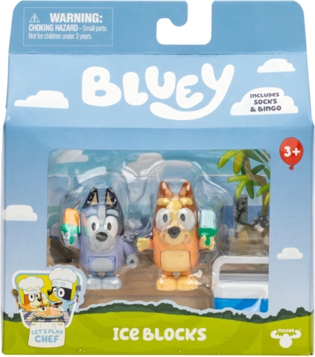 Bluey-Figuren mit Eis