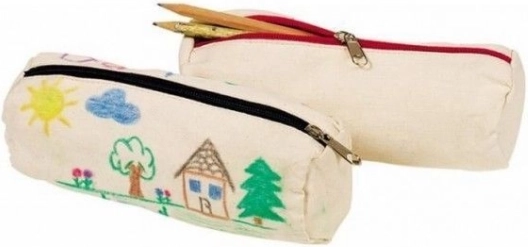 Baumwoll-Federmäppchen zum Ausmalen Goki