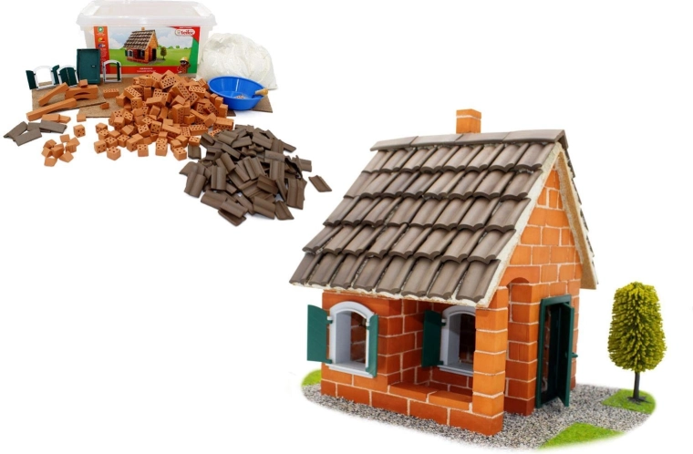 Teifoc Bausatz Sommerhaus im Kunststoffkoffer