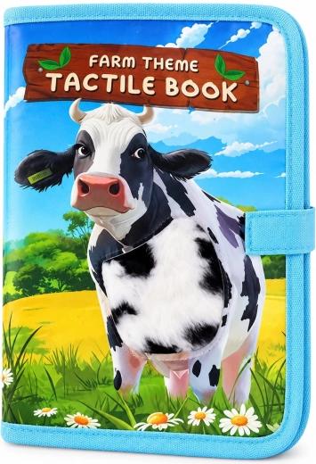 Sensorisches Stoffbuch für Kinder RENEW FORCE Bauernhof und Nutztiere – 1 Stück