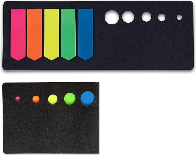 Selbstklebende Concorde-Lesezeichen, Neon-Pfeile 12 × 44 mm (5 Farben, 100 Stk.)