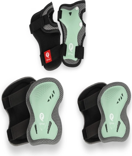 QPLAY Kinder-Schutzausrüstung jade green, Größe S (3–5 Jahre)