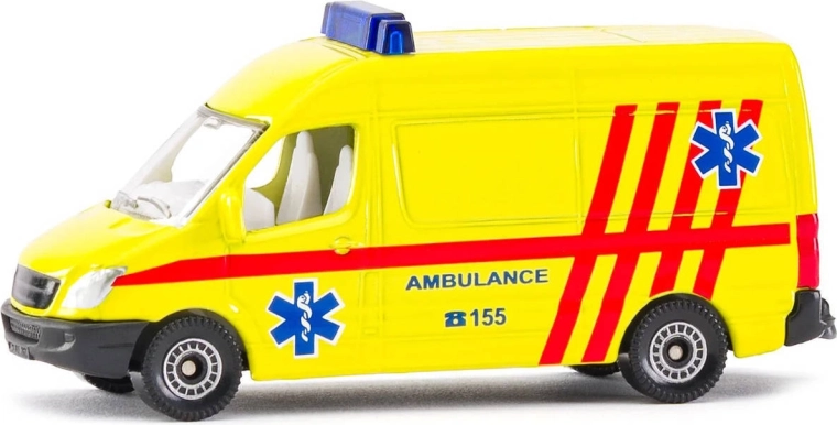 SIKU Krankenwagen-Transporter gelb (CZ-Version) - 1 Stück