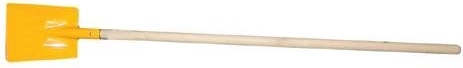 Kinder-Kohleschaufel, gerade, mit Holzstiel 75 cm