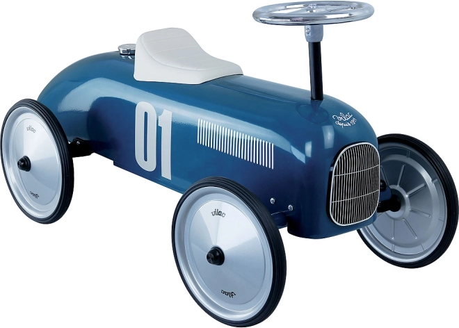 Vintage Metall-Rutschauto blau