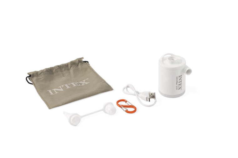 Kleine elektrische Pumpe Intex Quick-Fill USB 200R mit LED-Laterne