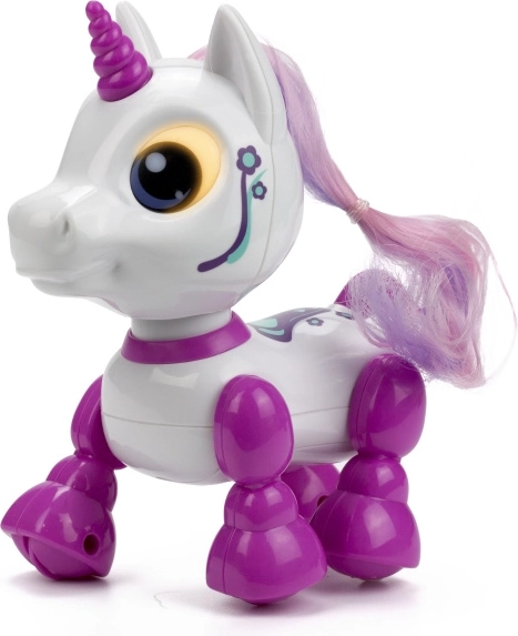Interaktiver robotischer Einhorn mit LED-Augen und Geräuschen