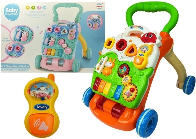 Lernlaufwagen für Babys mit Klavier