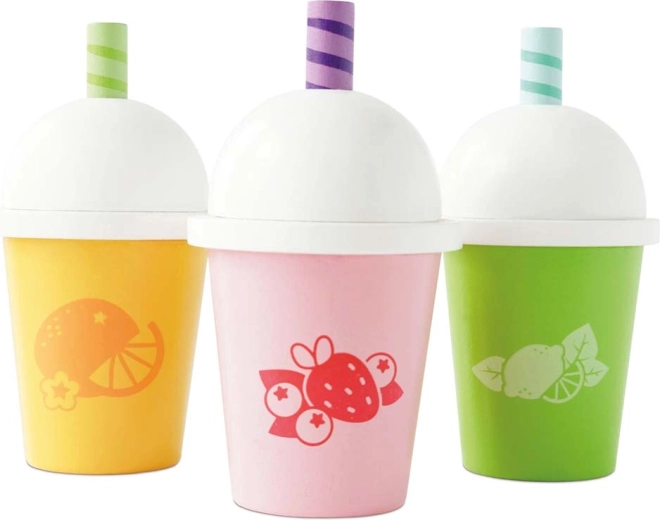 Le Toy Van Holzset mit Obst-Smoothie-Getränken (3 Stk.)