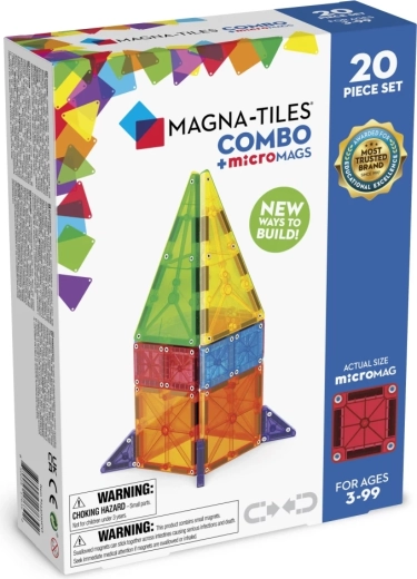 Magnetisches Bauset MAGNA-TILES Combo microMAGS, 20 Teile
