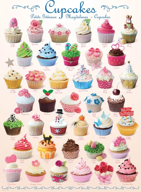 Puzzle Törtchen (Cupcakes) 1000 Teile EUROGRAPHICS