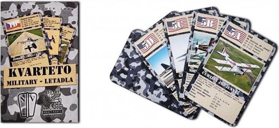 Quartett Militärflugzeuge