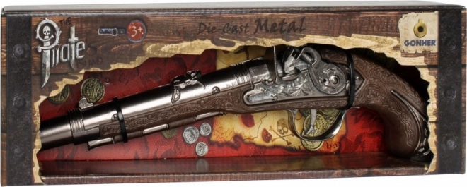 GONHER Piratenpistole aus Metall – Kinderspielzeug