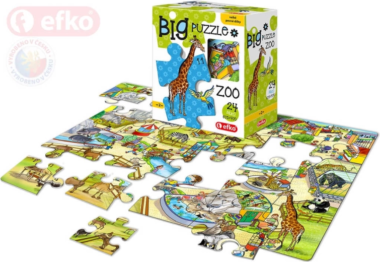 EFKO Baby Puzzle BIG „Im Zoo“ – große Teile 24 Teile - 1 Stück