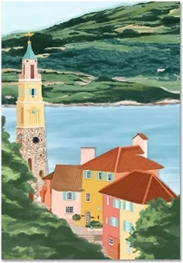 Norimpex Malen nach Zahlen Häuser in den Bergen 40 × 50 cm