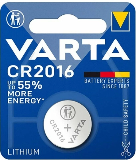 Knopfzelle Varta CR2016, 3 V