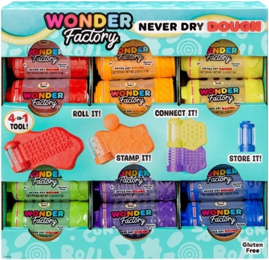 Wonder Factory niemals austrocknende Modelliermasse – einzelne Becher