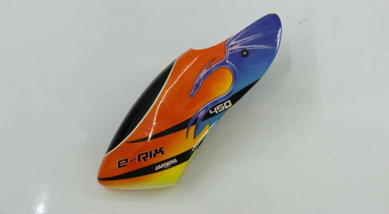 Kabine (Canopy) aus GFK für Jamara E-Rix 450, Version 1 – 1 Stück