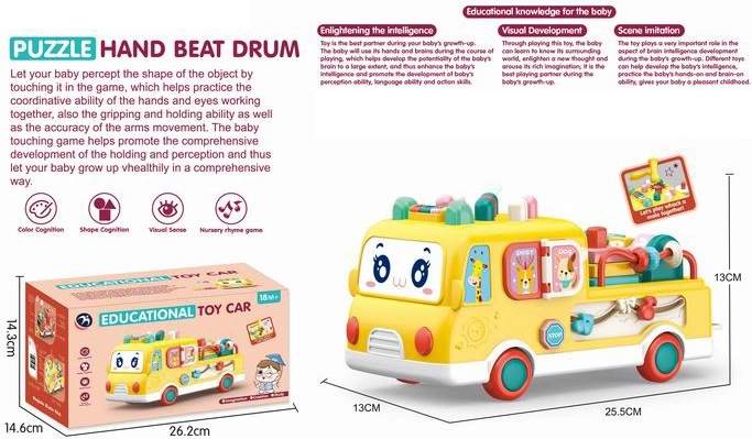 Lernbus mit unterhaltsamen Aktivitäten